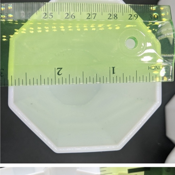 ARCOROC France White Octagon Shaped  Milk Glass Coffee Mugs Octime 4 cups - Picture 4 of 5